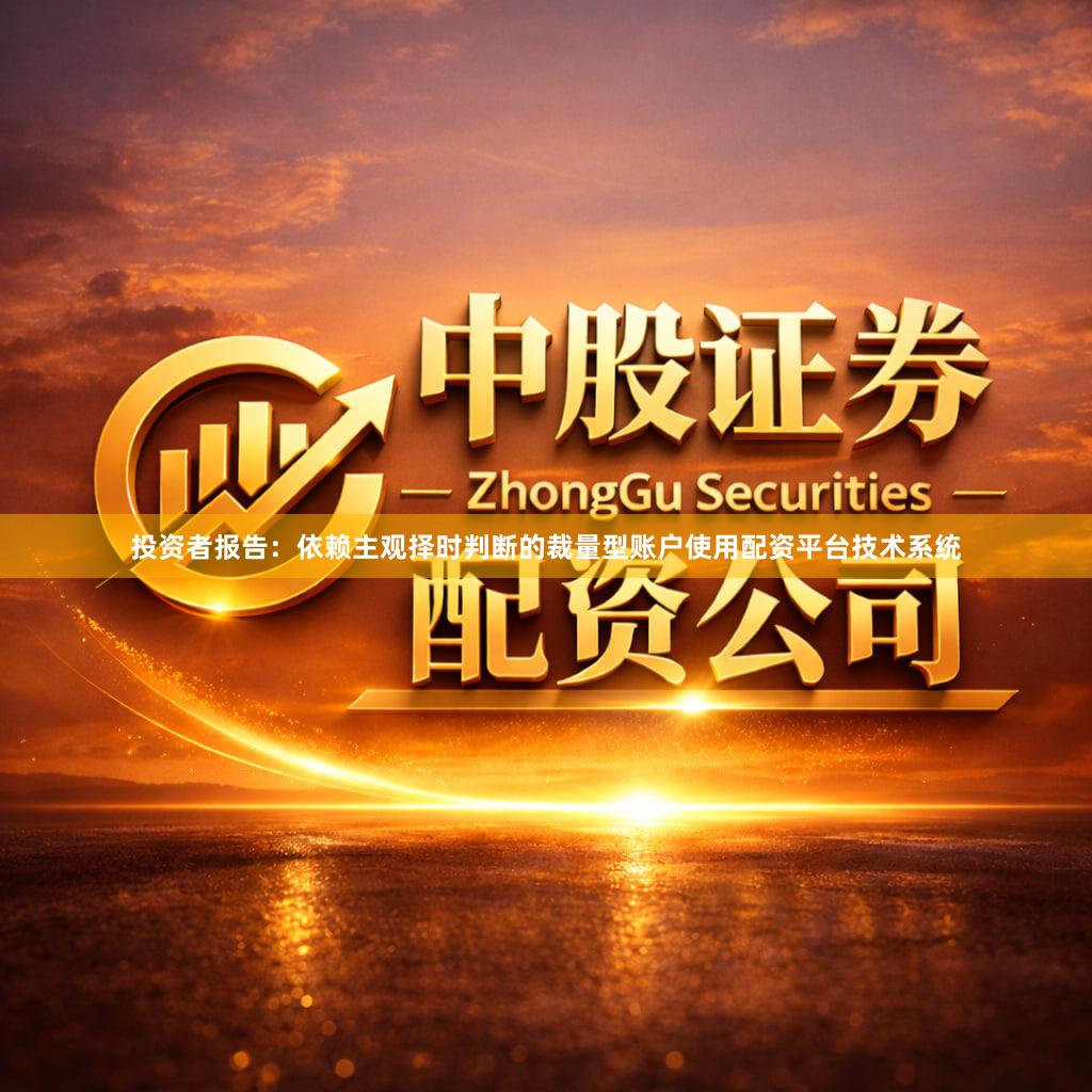投资者报告：依赖主观择时判断的裁量型账户使用配资平台技术系统