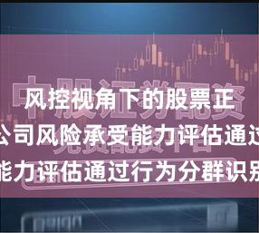 风控视角下的股票正规配资公司风险承受能力评估通过行为分群识别