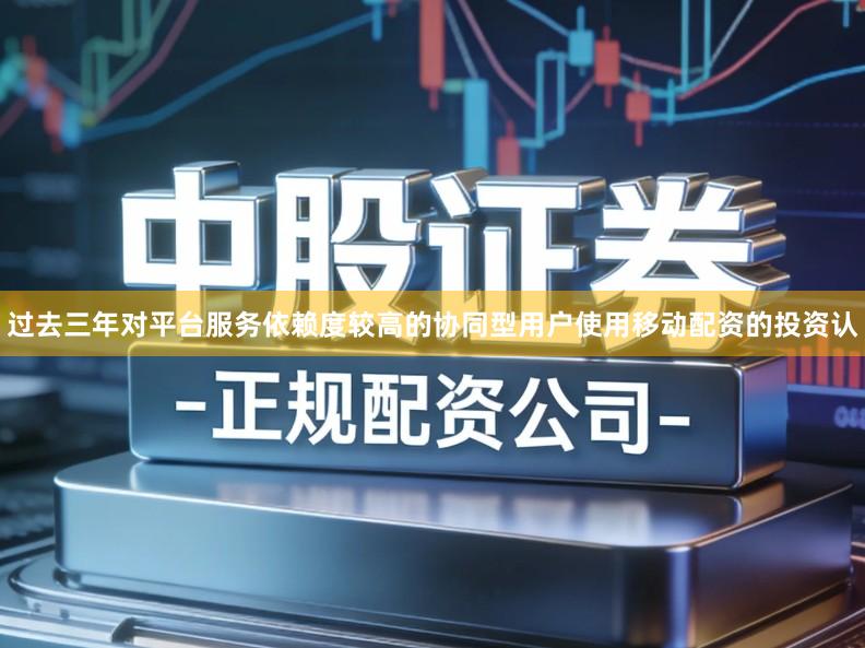 过去三年对平台服务依赖度较高的协同型用户使用移动配资的投资认