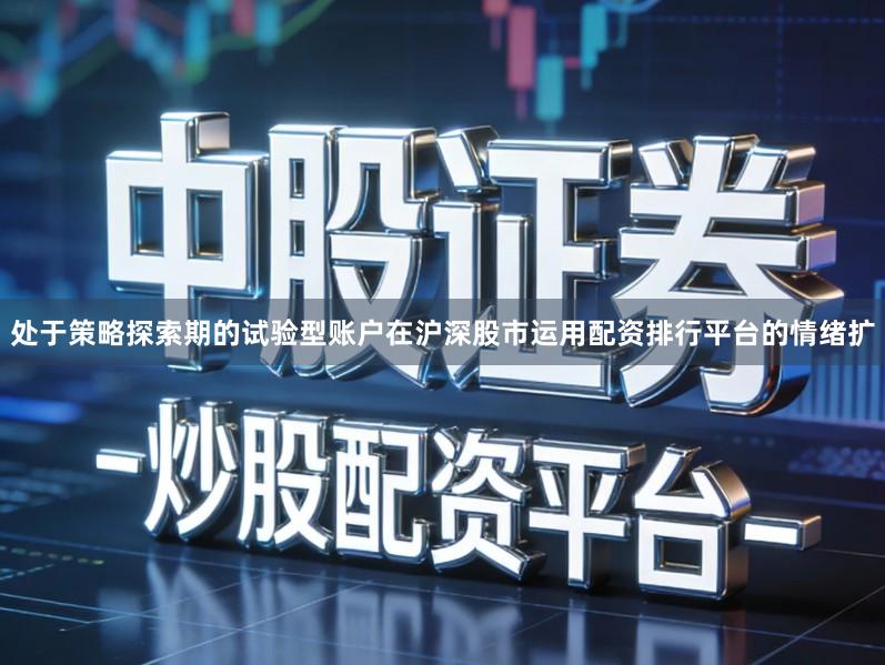 处于策略探索期的试验型账户在沪深股市运用配资排行平台的情绪扩