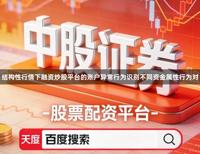 结构性行情下融资炒股平台的账户异常行为识别不同资金属性行为对